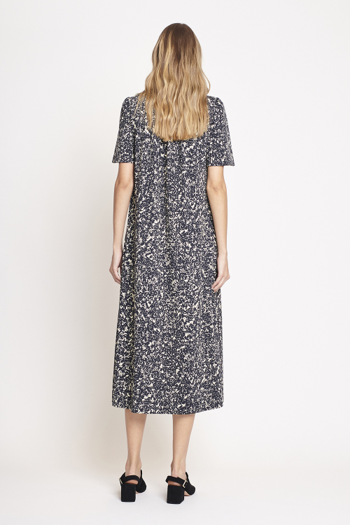 Fit — Vestido Jersey Textura Flocos