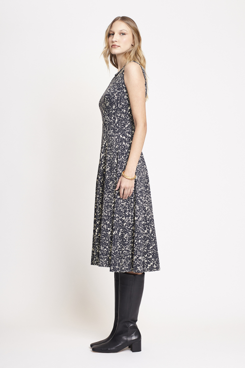 Fit — Vestido Jersey Textura Flocos