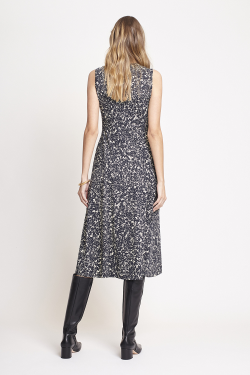 Fit — Vestido Jersey Textura Flocos