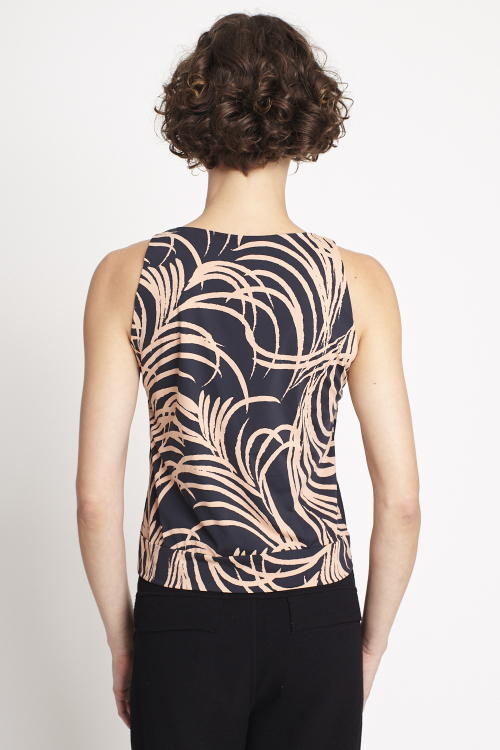 Fit — Blusa Jersey Estampa Plumas