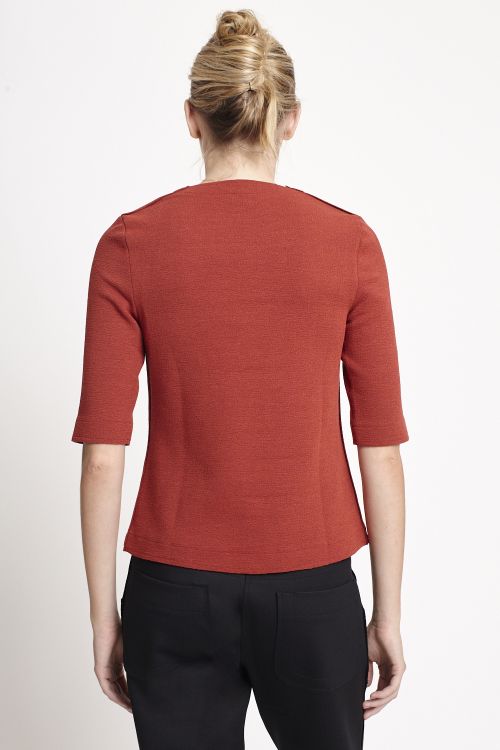 Fit — Blusa Malha Dupla Bouclê