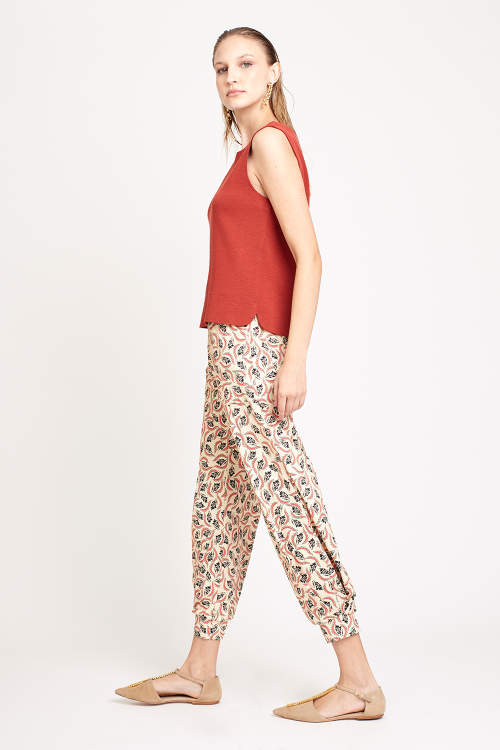 Fit — Calça Jersey Estampa Fogo
