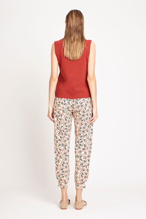 Fit — Calça Jersey Estampa Fogo