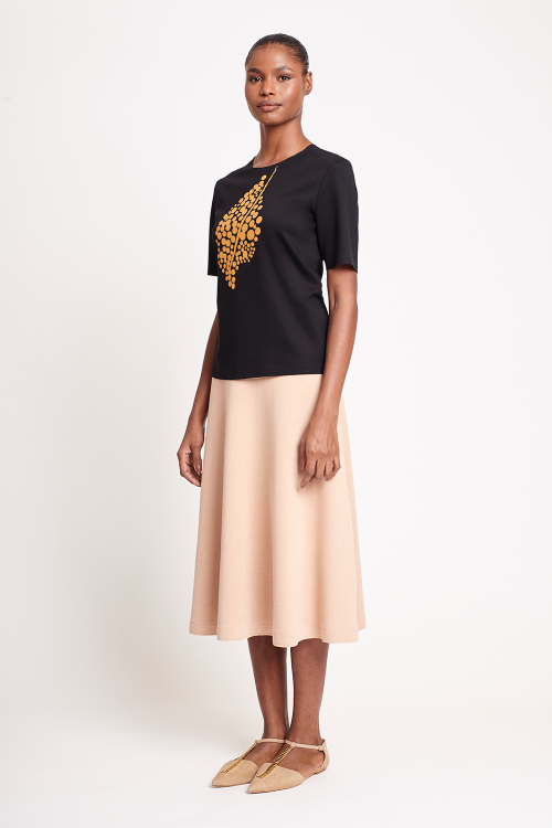 Fit — Blusa Duplo Leve Silk Pontilhismo