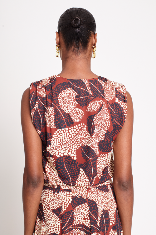 Fit — Blusa Jersey Estampa Pontilhismo