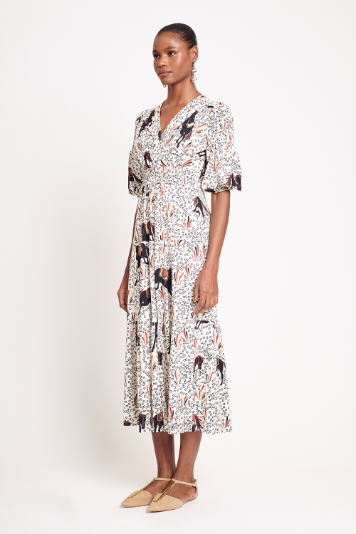 Fit — Vestido Jersey Estampa Equestre