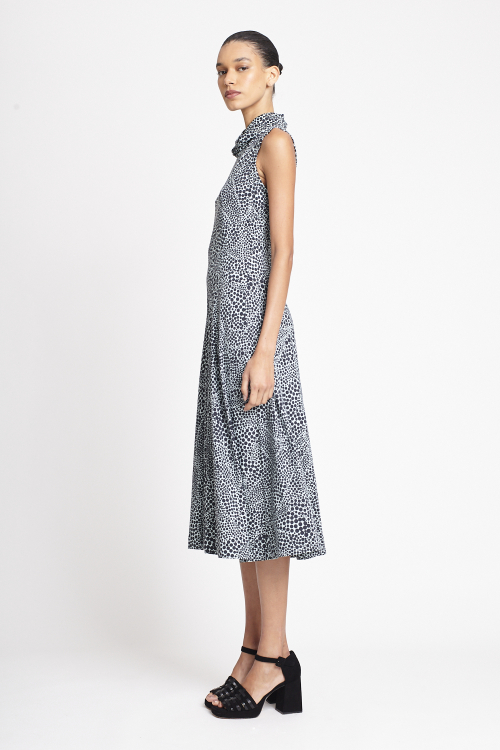 Fit — Vestido Jersey Estampa Pontos