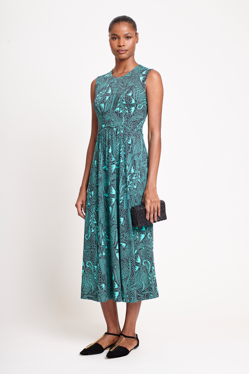 Fit — Vestido Jersey Estampa Poá