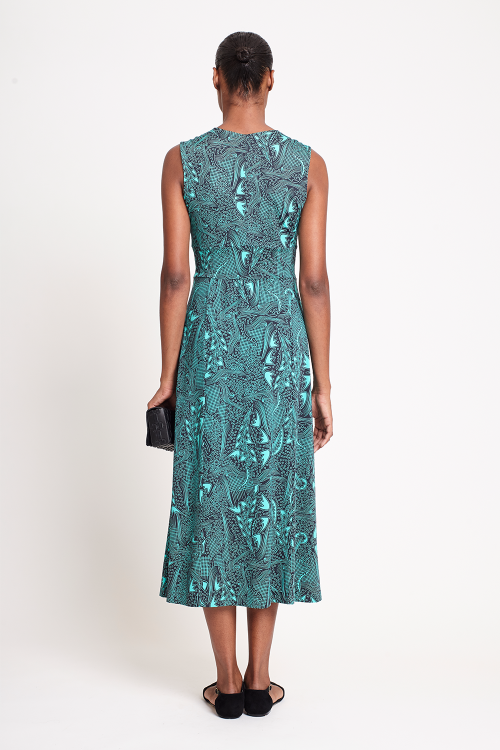 Fit — Vestido Jersey Estampa Poá