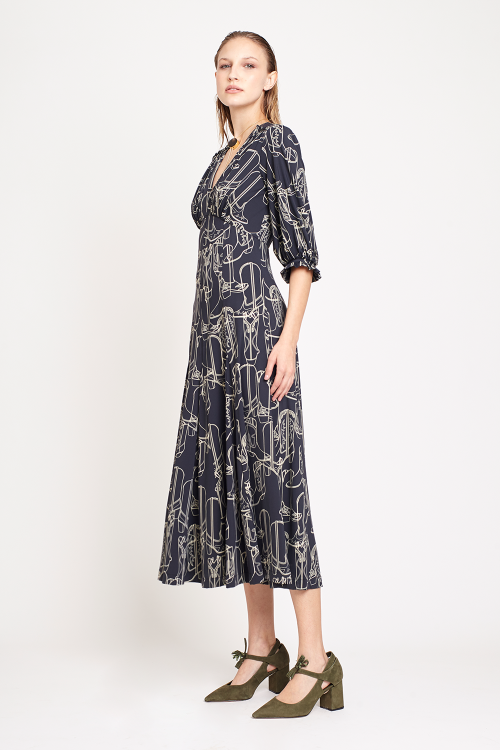 Fit — Vestido Jersey Estampa Botas