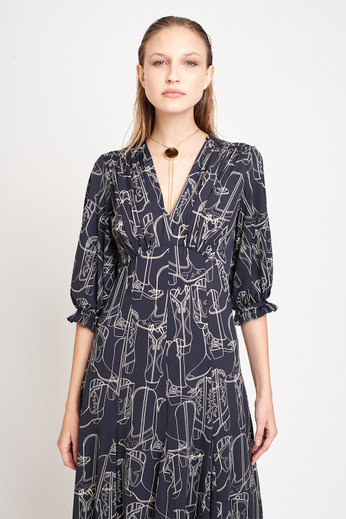 Fit — Vestido Jersey Estampa Botas
