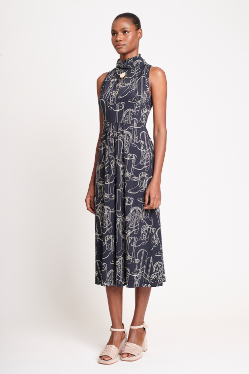 Fit — Vestido Jersey Estampa Botas