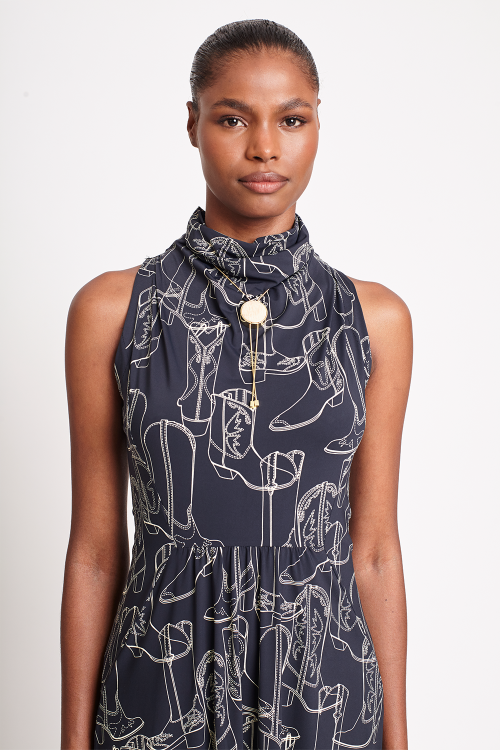 Fit — Vestido Jersey Estampa Botas