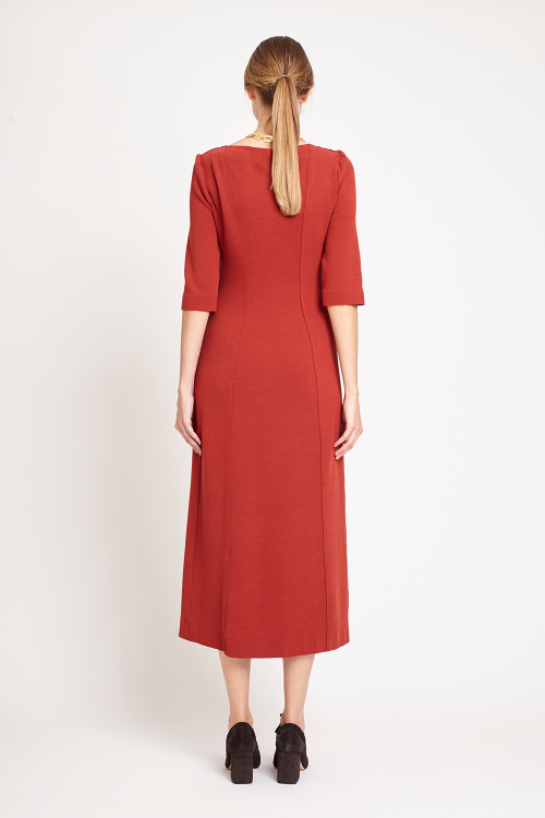 Fit — Vestido Malha Dupla Bouclê
