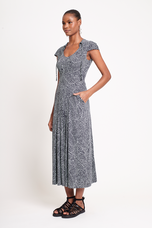 Fit — Vestido Jersey Estampa Pontos