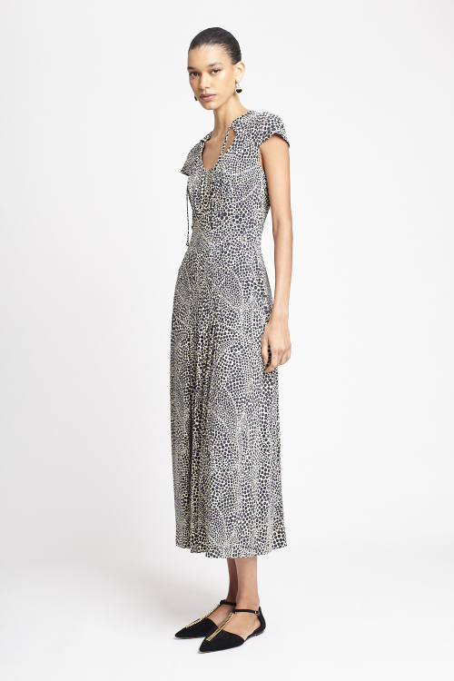 Fit — Vestido Jersey Estampa Pontos