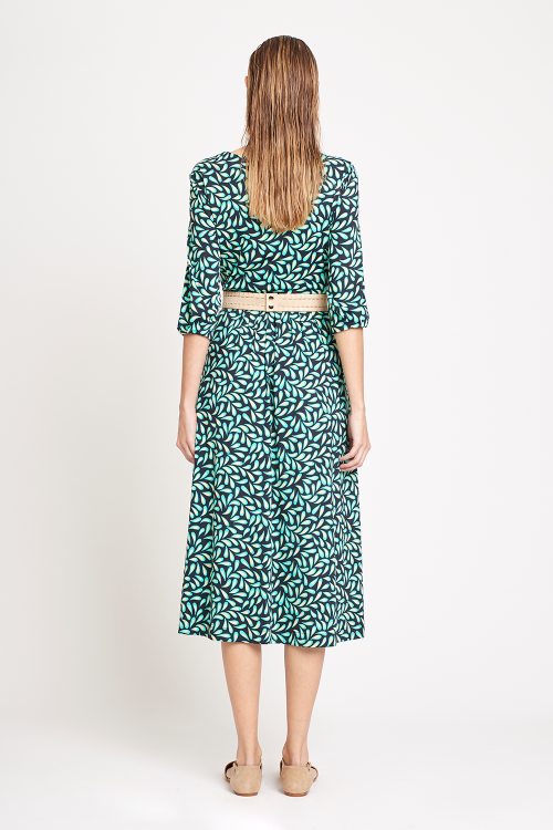 Fit — Vestido Jersey Estampa Grãos