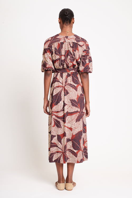 Fit — Vestido Jersey Estampa Pontilhismo