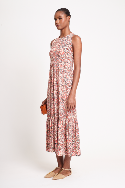 Fit — Vestido Jersey Estampa Gramínea