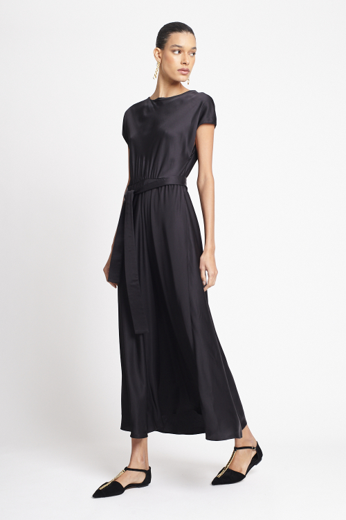 Fit — Vestido Viscose Acetinada