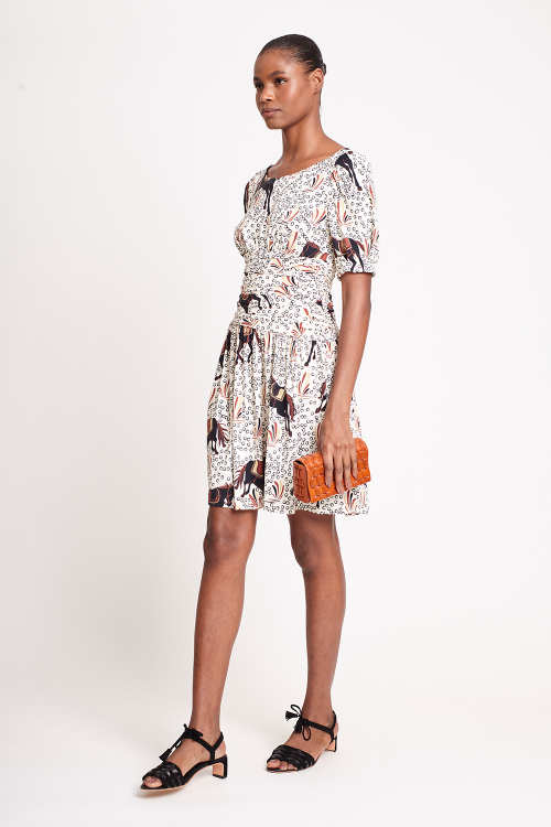 Fit — Vestido Jersey Estampa Equestre