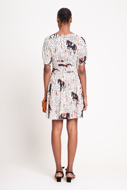 Fit — Vestido Jersey Estampa Equestre