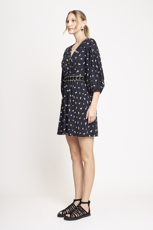 Fit — Vestido Jersey Estampa Cavalos