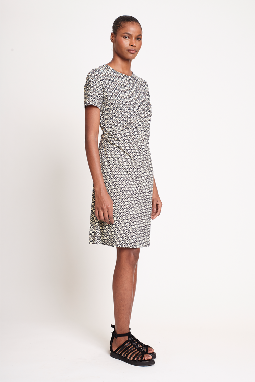 Fit — Vestido Jersey Estampa Gravataria