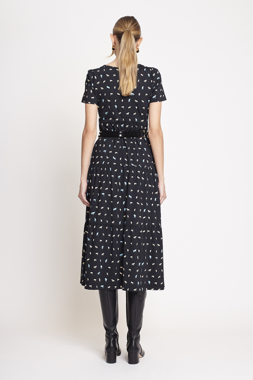 Fit — Vestido Jersey Estampa Cavalos