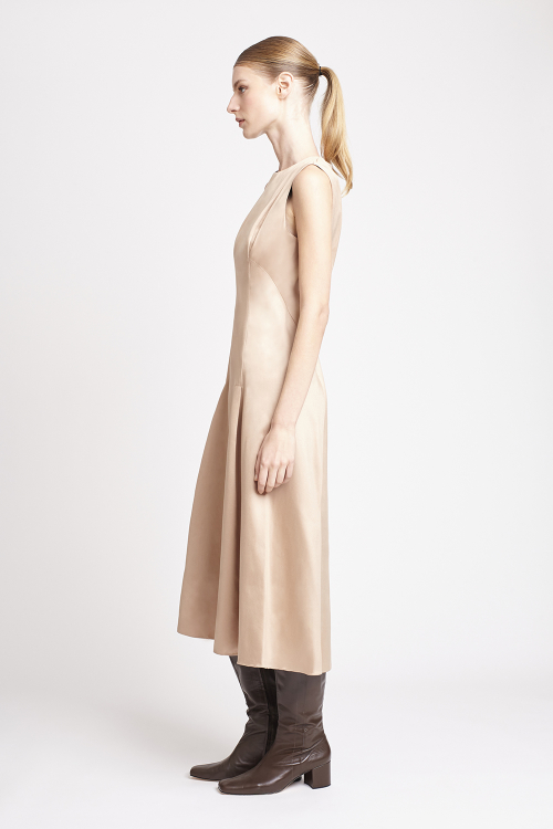 Fit — Vestido Cetim Com Recortes