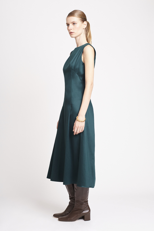 Fit — Vestido Cetim Com Recortes