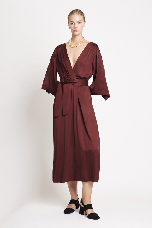 Fit — Vestido Viscose Acetinada