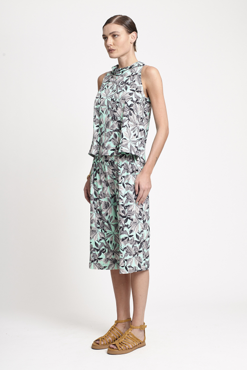 Fit — Bermuda Jersey Estampa Jardim