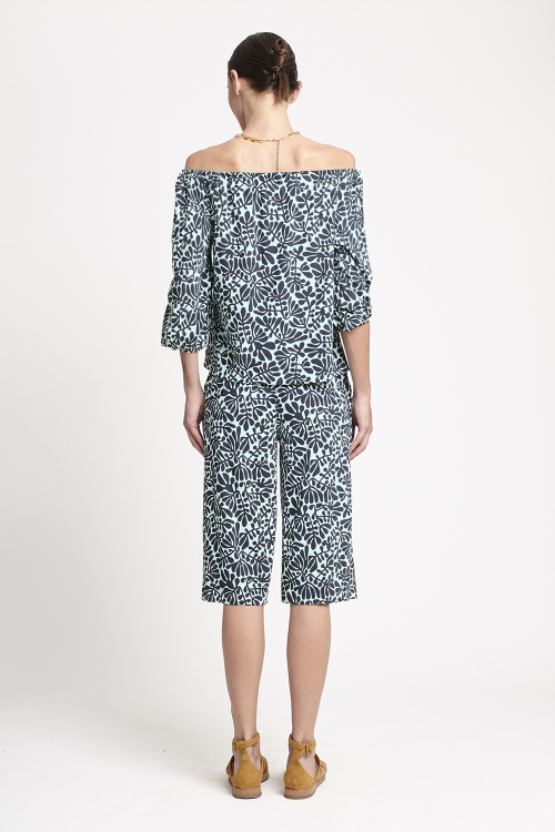Fit — Bermuda Jersey Estampa Paisagem