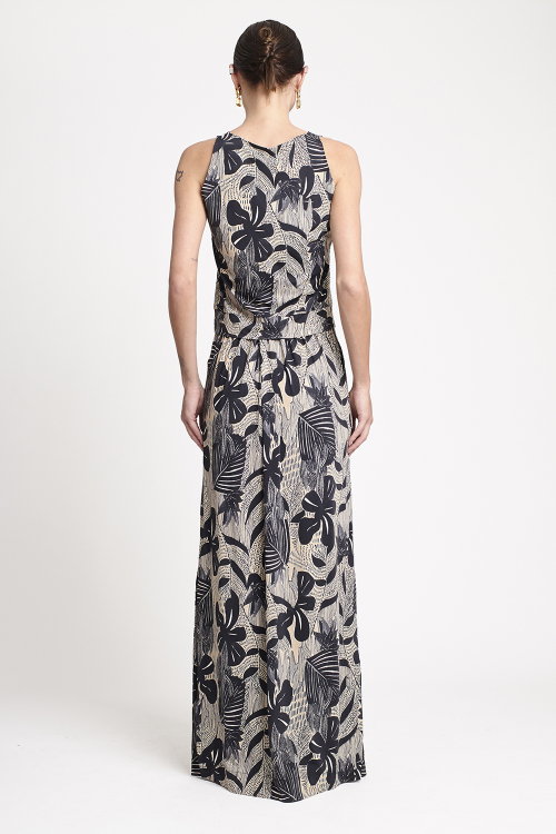 Fit — Saia Jersey Estampa Cactus Longa