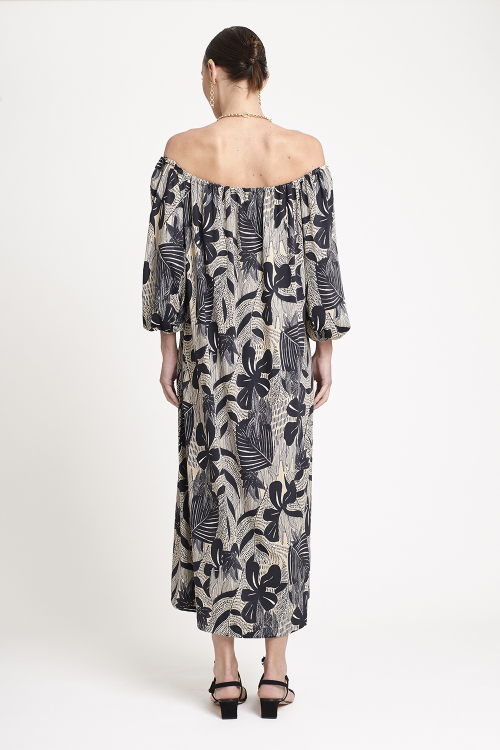 Fit — Vestido Jersey Estampa Cactus Amplo
