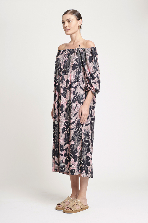 Fit — Vestido Jersey Estampa Cactus Amplo