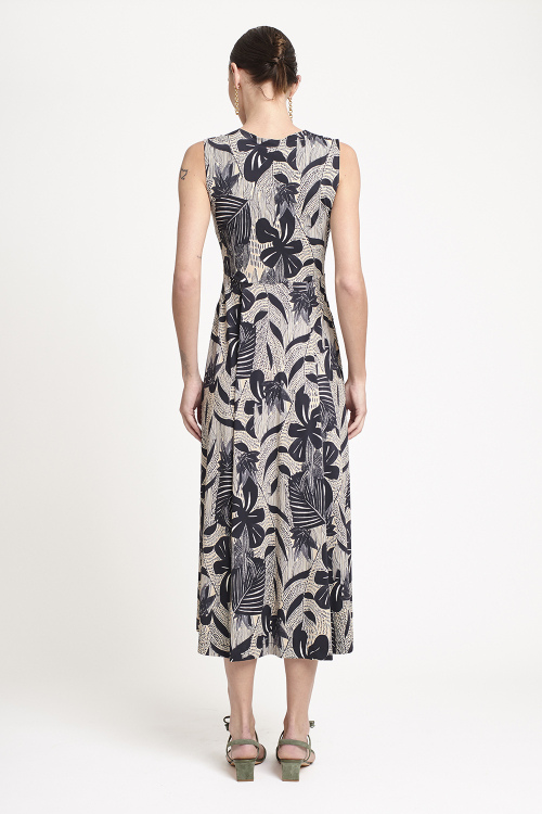 Fit — Vestido Jersey Estampa Cactus Longo