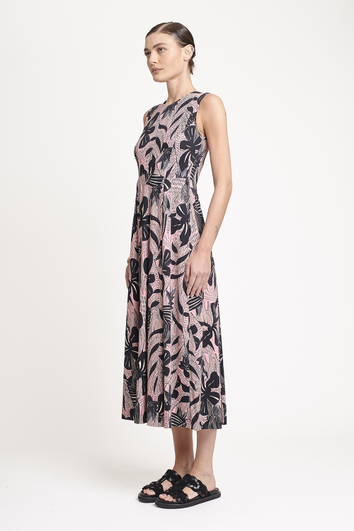 Fit — Vestido Jersey Estampa Cactus Longo