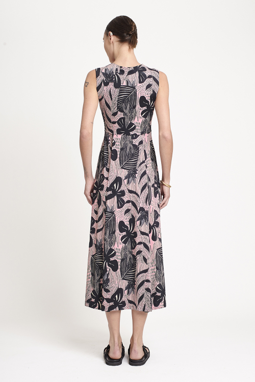 Fit — Vestido Jersey Estampa Cactus Longo