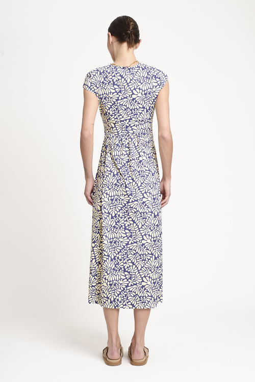 Fit — Vestido Jersey Recortes Estampa Paisagem