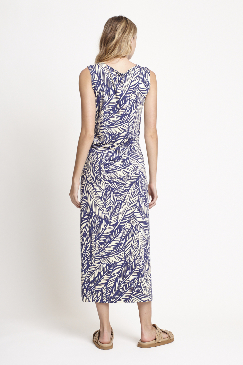 Fit — Vestido Jersey Est Folhagem Detalhe Cintura