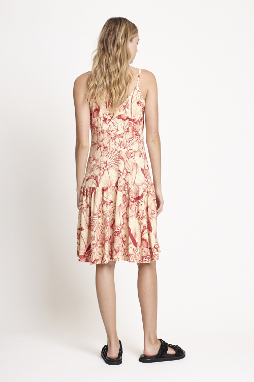 Fit — Vestido Jersey Estampa Natureza Curto