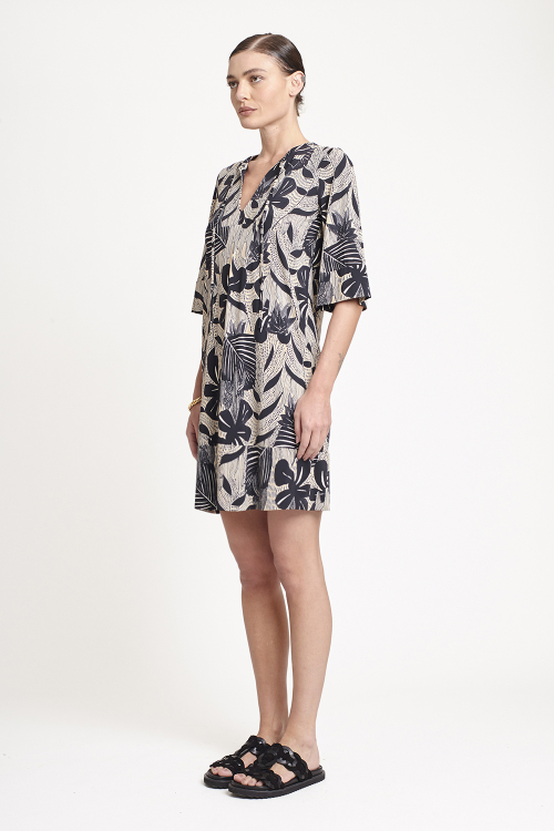 Fit — Vestido Jersey Estampa Cactus Curto