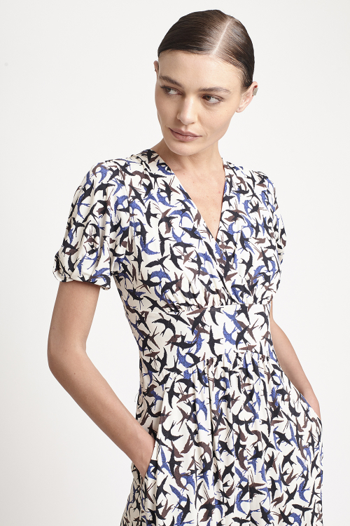 Fit — Vestido Jersey Estampa Revoada Midi