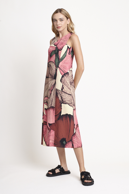 Fit — Vestido Jersey Estampa Floral Transpasse