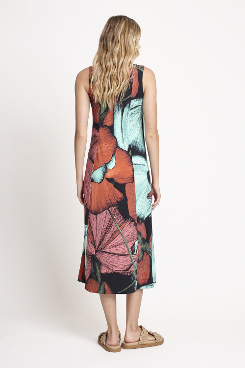 Fit — Vestido Jersey Estampa Floral Transpasse