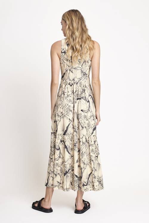 Fit — Vestido Jersey Natureza Com Recortes