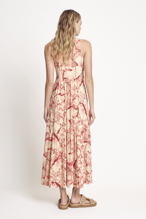 Fit — Vestido Jersey Natureza Com Recortes