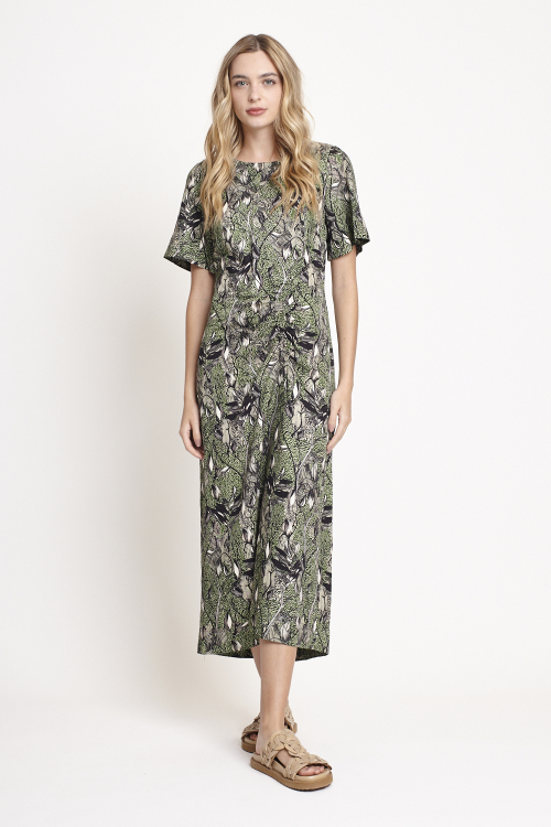 Fit — Vestido Viscose Est Floresta Lástex
